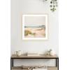 image:imageKate and Laurel Framed Wall Art Print Tranquil Landscape V expansion by Amy Lighthall 22 x 26 Woodgrain Stripe Blonde Frame Coastal Beach Art for Wall DecorWoodgrain Stripe Blonde