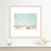 image:imageKate and Laurel Framed Wall Art Print Turquoise Beach from Above No 2 by Amy Peterson 26 x 26 Woodgrain Stripe Blonde Frame Coastal Beach Art for Wall DecorWoodgrain Stripe Blonde