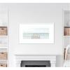 image:imageKate and Laurel Framed Wall Art Print Wooden Pier On The Beach by Amy Peterson 41 x 24 Svelte White Frame Coastal Beach Art for Wall DecorSvelte White