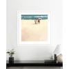 image:imageKate and Laurel Framed Wall Art Print afternoon meet up by Mary Sparrow 27 x 27 Oliver White Narrow Frame Coastal Beach Art for Wall Decor35L x 35W