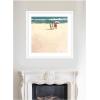 image:imageKate and Laurel Framed Wall Art Print afternoon meet up by Mary Sparrow 27 x 27 Oliver White Narrow Frame Coastal Beach Art for Wall Decor35L x 35W