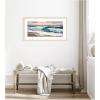 image:imageKate and Laurel Framed Wall Art Print roll tide by Mary Sparrow 42 x 22 Woodgrain Stripe Blonde Frame Coastal Beach Nature Art for Wall Decor42L x 22W