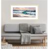 image:imageKate and Laurel Framed Wall Art Print roll tide by Mary Sparrow 42 x 22 Woodgrain Stripe Blonde Frame Coastal Beach Nature Art for Wall Decor42L x 22W