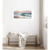 image:imageKate and Laurel Framed Wall Art Print roll tide by Mary Sparrow 42 x 22 Woodgrain Stripe Blonde Frame Coastal Beach Nature Art for Wall Decor43L x 24W