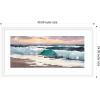 image:imageKate and Laurel Framed Wall Art Print roll tide by Mary Sparrow 42 x 22 Woodgrain Stripe Blonde Frame Coastal Beach Nature Art for Wall Decor43L x 24W