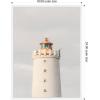 image:imageKate and Laurel Grotta Lighthouse Iceland Framed Canvas Wall Art by Crystal Lynn Collins 18 x 24 Sylvie White Coastal Beach Architecture Art for Wall Decor Living Room Bedroom
