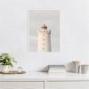 image:imageKate and Laurel Grotta Lighthouse Iceland Framed Canvas Wall Art by Crystal Lynn Collins 18 x 24 Sylvie White Coastal Beach Architecture Art for Wall Decor Living Room Bedroom
