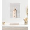 image:imageKate and Laurel Grotta Lighthouse Iceland Framed Canvas Wall Art by Crystal Lynn Collins 18 x 24 Sylvie White Coastal Beach Architecture Art for Wall Decor Living Room Bedroom