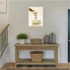 image:imageKate and Laurel Mother and Baby Giraffe in Cottage Yellow Bathtub Framed Canvas Wall Art by Amy Peterson 18 x 24 Sylvie Beaded White Whimsical Animals Bathroom Art for Wall Decor Living Room