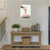 image:imageKate and Laurel Mother and Baby Giraffe in Pink Bathtub on Checker Floor Framed Canvas Wall Art by Amy Peterson 18 x 24 Sylvie White Whimsical Animals Bathroom Humor Art for Wall Decor Living
