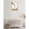 image:imageKate and Laurel Mother and Baby Giraffe in Traditional Vintage Bathtub Framed Canvas Wall Art by Amy Peterson 18 x 24 Sylvie Natural Whimsical Animals Bathroom Art for Wall Decor Living Room