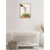 image:imageKate and Laurel Mother and Baby Giraffe in Transitional Bathtub Framed Canvas Wall Art by Amy Peterson 18 x 24 Sylvie Natural Whimsical Animals Humor Bathroom Art for Wall Decor Living Room