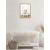 image:imageKate and Laurel Mother and Baby Polar Bear in Traditional Vintage Bathtub Framed Canvas Wall Art by Amy Peterson 18 x 24 Sylvie Natural Traditional Animals Bathroom Art for Wall Decor Living Room