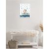 image:imageKate and Laurel Mother and Baby Polar Bear in Under the Sea Bathtub Framed Canvas Wall Art by Amy Peterson 18 x 24 Sylvie White Whimsical Animals Bathroom Beach Art for Wall Decor Living Room