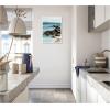 image:imageKate and Laurel Ocean Breeze ll Framed Canvas Wall Art by Nikita Jariwala 18 x 24 Sylvie White Coastal Landscapes Beach Art for Wall Decor Living Room Bedroom