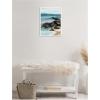 image:imageKate and Laurel Ocean Breeze ll Framed Canvas Wall Art by Nikita Jariwala 18 x 24 Sylvie White Coastal Landscapes Beach Art for Wall Decor Living Room Bedroom