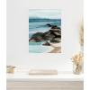image:imageKate and Laurel Ocean Breeze ll Framed Canvas Wall Art by Nikita Jariwala 18 x 24 Sylvie White Coastal Landscapes Beach Art for Wall Decor Living Room Bedroom