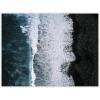 image:imageKate and Laurel Ocean Waves on the Black Beach in Iceland Framed Canvas Wall Art by Michael Schauer 42 x 32 Sylvie White Coastal Beach Landscapes Nature Art for Wall Decor Living Room Bedroom