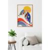 image:imageKate and Laurel Retro Coastal Mom and Baby Whales Framed Canvas Wall Art by Rachel Lee 23 x 33 Sylvie Natural Whimsical Abstract Beach Art for Wall Decor Living Room Bedroom