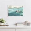 image:imageKate and Laurel Rocky Shores Framed Canvas Wall Art by Janet Meinke Lau 24 x 18 Sylvie White Coastal Landscapes Abstract Art for Wall Decor Living Room Bedroom