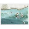 image:imageKate and Laurel Rocky Shores Framed Canvas Wall Art by Janet Meinke Lau 24 x 18 Sylvie White Coastal Landscapes Abstract Art for Wall Decor Living Room Bedroom