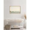 image:imageKate and Laurel Sailing the Pacific Framed Canvas Wall Art by Alicia Bock 33 x 23 Sylvie Natural Coastal Beach Landscapes Art for Wall Decor Living Room Bedroom