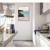 image:imageKate and Laurel Seascape Framed Canvas Wall Art by Nikita Jariwala 23 x 30 Sylvie Natural Coastal Beach Landscapes Nature Art for Wall Decor Living Room Bedroom