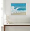 image:imageKate and Laurel Sylvie Beach Day Framed Canvas Wall Art by Julie Maida 18x24 White Decorative Coastal Art Print for Wall