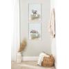 image:imageKate and Laurel Sylvie Beaded Baby Elephant Side in Cottage Bath Vintage Framed Canvas Wall Art by Amy Peterson 18x24 White Modern Fun Elephant Bathtub Wall Art for Home Dcor