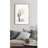 image:imageKate and Laurel Sylvie Desert Cactus Framed Canvas Wall Art by Statement Goods 23x33 Gold Botanical Art for WallGold