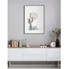 image:imageKate and Laurel Sylvie Desert Cactus Framed Canvas Wall Art by Statement Goods 23x33 Gold Botanical Art for WallGrey