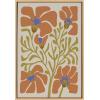 image:imageKate and Laurel Sylvie Expressive Abstract House Plant Orange on Tan Framed Canvas Wall Art by The Creative Bunch Studio 23x33 Natural Modern Abstract Greenery for Contemporary Floral ArtNatural