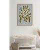 image:imageKate and Laurel Sylvie Expressive Abstract House Plant Playful Blue Framed Canvas Wall Art by The Creative Bunch Studio 18x24 Natural Modern Abstract Greenery for Contemporary Floral ArtNatural
