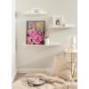 image:imageKate and Laurel Sylvie Hot Pink Framed Canvas Wall Art by Mary Sparrow 18x24 Gold Modern Light Botanical Flower Art for Home Wall DecorGold