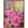 image:imageKate and Laurel Sylvie Hot Pink Framed Canvas Wall Art by Mary Sparrow 18x24 Gold Modern Light Botanical Flower Art for Home Wall DecorGold