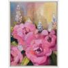 image:imageKate and Laurel Sylvie Hot Pink Framed Canvas Wall Art by Mary Sparrow 18x24 Gold Modern Light Botanical Flower Art for Home Wall DecorWhite