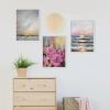 image:imageKate and Laurel Sylvie Hot Pink Framed Canvas Wall Art by Mary Sparrow 18x24 Gold Modern Light Botanical Flower Art for Home Wall DecorWhite