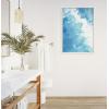 image:imageKate and Laurel Sylvie Into the Blue Framed Canvas Wall Art by Julie Maida 23x33 White Coastal Ocean Blue Wall Art Dcor Set
