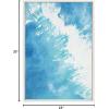 image:imageKate and Laurel Sylvie Into the Blue Framed Canvas Wall Art by Julie Maida 23x33 White Coastal Ocean Blue Wall Art Dcor Set