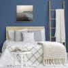 image:imageKate and Laurel Sylvie La Jolla 1 Framed Canvas Wall Art by Rachel Bolgov 22x22 Gray Decorative Peaceful Beach Art for Wall
