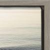 image:imageKate and Laurel Sylvie La Jolla 1 Framed Canvas Wall Art by Rachel Bolgov 22x22 Gray Decorative Peaceful Beach Art for Wall
