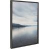 image:imageKate and Laurel Sylvie Lake Tahoe Reflections Framed Canvas Wall Art by Laura Evans 23x33 Gray Decorative Calming Art for Wall