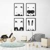 image:imageKate and Laurel Sylvie Modern Baby Owl Framed Canvas Wall Art by Rachel Lee of My Dream Wall 18x24 Black Adorable Animal Art for Wall