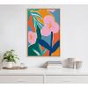 image:imageKate and Laurel Sylvie Oaxaca Garden Framed Canvas Wall Art by Kate Aurelia Holloway 18x24 Natural Chic Floral Abstract ArtNatural