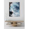 image:imageKate and Laurel Sylvie Sea Foam Framed Canvas Wall Art by Rachel Bolgov 28x38 White Scenic Coastal Ocean View Art for Wall