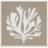 image:imageKate and Laurel Sylvie Sophisticated Neutral Coral Tan Framed Canvas Wall Art by The Creative Bunch Studio 22x22 White Natural Muted Botanical Ocean Art for Wall Decor