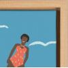 image:imageKate and Laurel Sylvie Swimmers Framed Canvas Wall Art by Queenbe Monyei 18x24 Natural Whimsical Colorful Beach Art