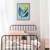 image:imageKate and Laurel Sylvie Yellow Flower Framed Canvas Wall Art by Emma Daisy 18x24 Natural Beautiful Simple Botanical Wall DecorGold