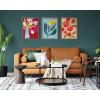 image:imageKate and Laurel Sylvie Yellow Flower Framed Canvas Wall Art by Emma Daisy 18x24 Natural Beautiful Simple Botanical Wall DecorGold