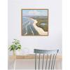 image:imageKate and Laurel coastal visions Framed Canvas Wall Art by Mary Sparrow 22 x 22 Sylvie Natural Coastal Beach Nature Landscapes Art for Wall Decor Living Room Bedroom